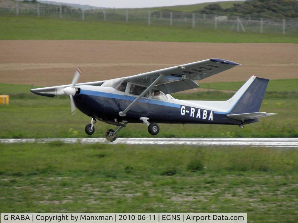 G-RABA, 1972 Reims FR172H Reims Rocket C/N 0292, Cessna 172 G-RABA touches down
