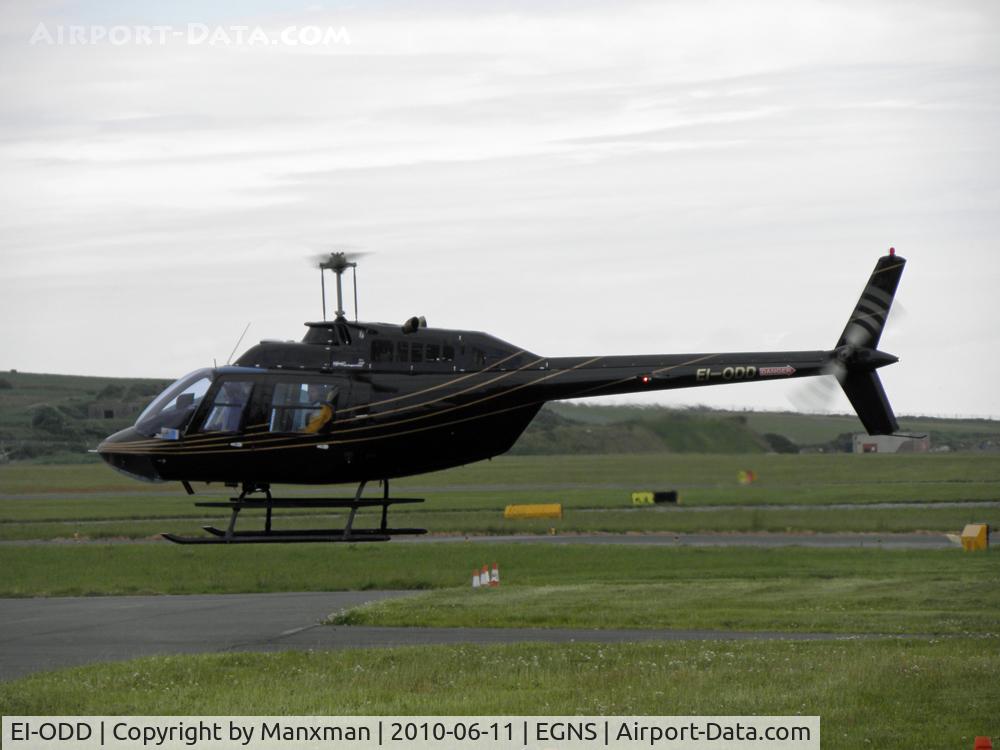 EI-ODD, Bell 206B JetRanger III C/N 3627, Arriving on Area Victor