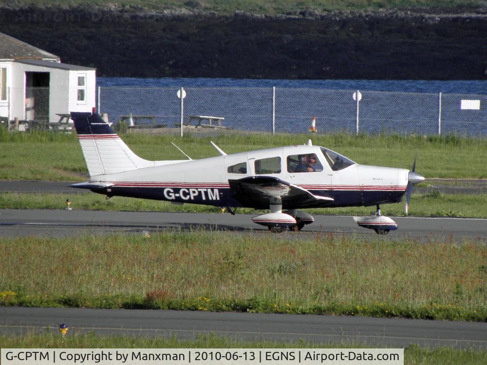 G-CPTM, 1977 Piper PA-28-151 Cherokee Warrior C/N 28-7715012, Departing IOM