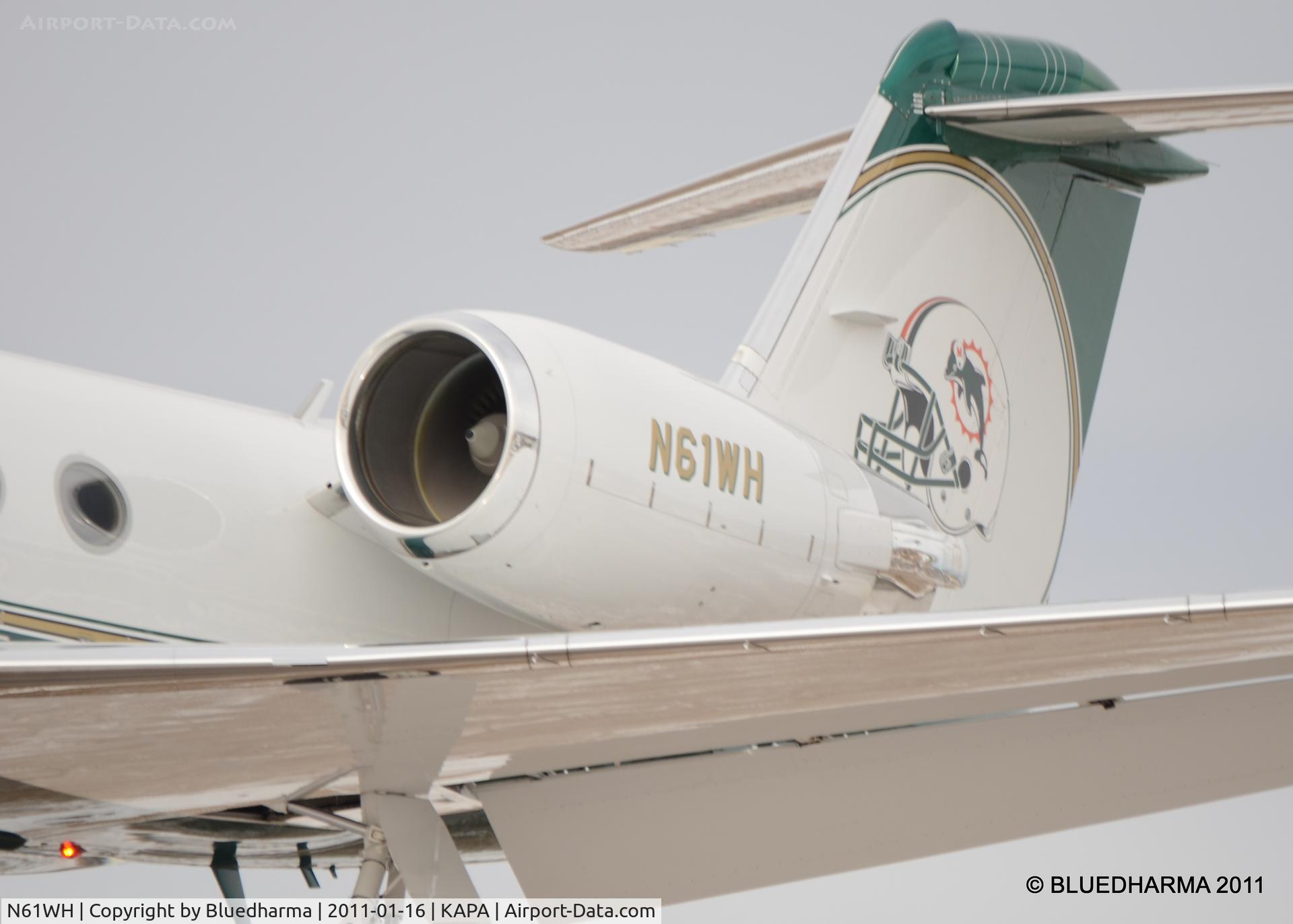 N61WH, 1988 Gulfstream Aerospace G-IV C/N 1075, On final to APA.