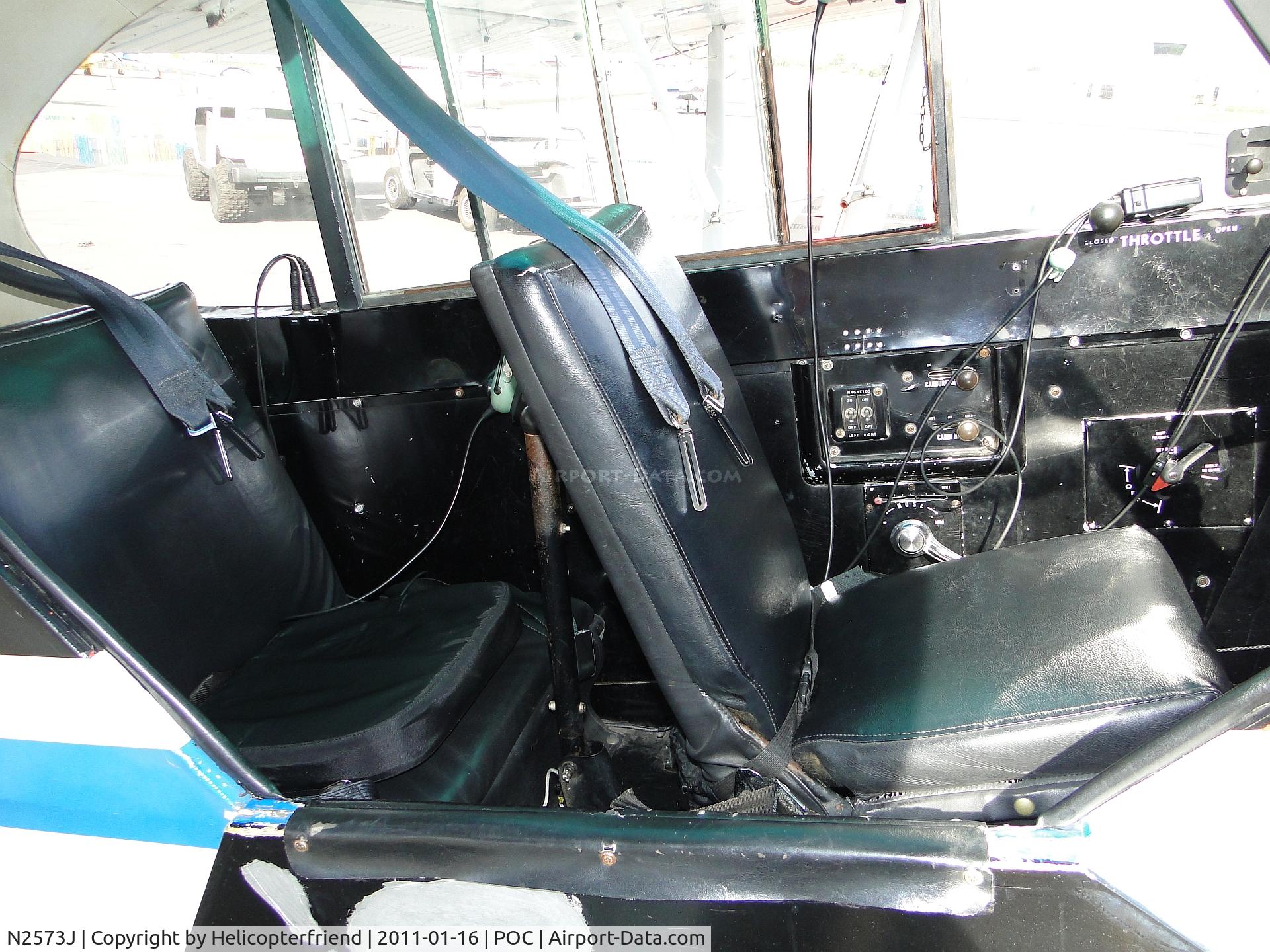 N2573J, 1979 Piper PA-18-150 Super Cub C/N 18-7909132, Pilot and passenger cabin area