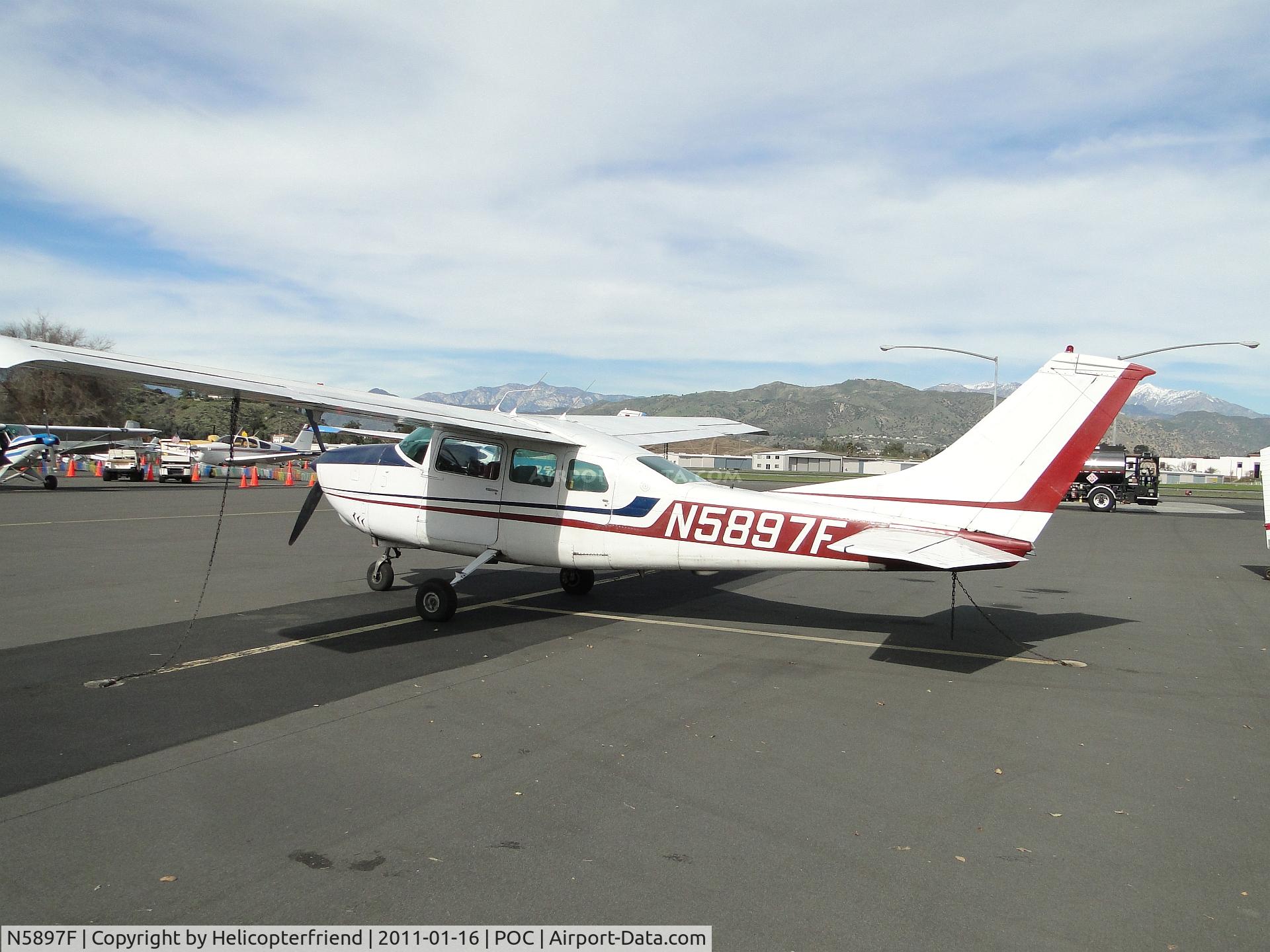 N5897F, 1967 Cessna 210G Centurion C/N 21058897, Parked for static display