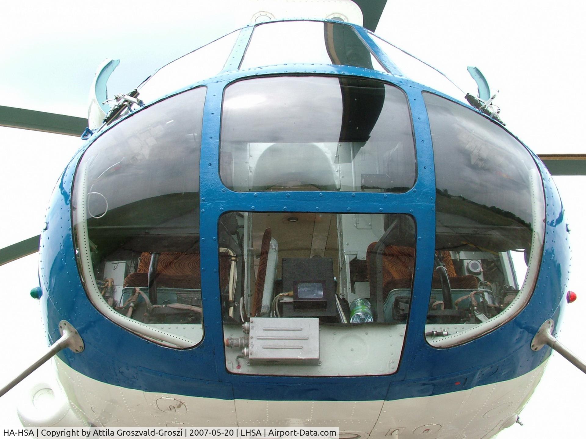 HA-HSA, 1980 Mil Mi-8T C/N 7970, Szentkirályszabadja Airport - Hungary - Front