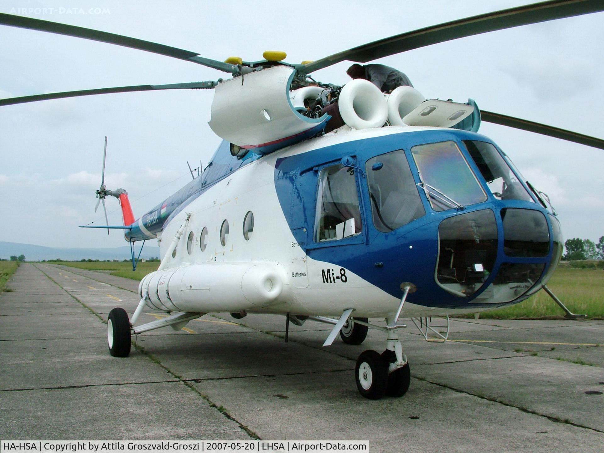HA-HSA, 1980 Mil Mi-8T C/N 7970, Szentkirályszabadja Airport - Hungary