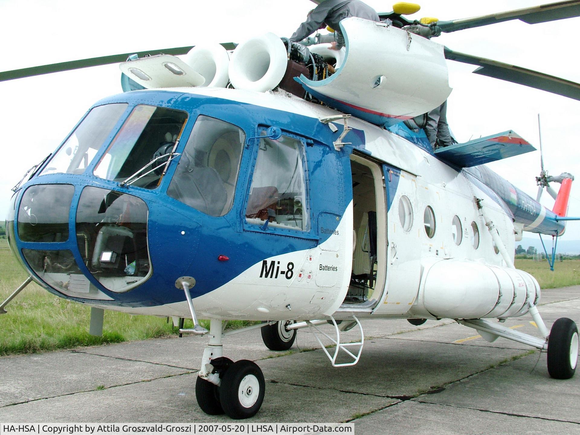 HA-HSA, 1980 Mil Mi-8T C/N 7970, Szentkirályszabadja Airport - Hungary