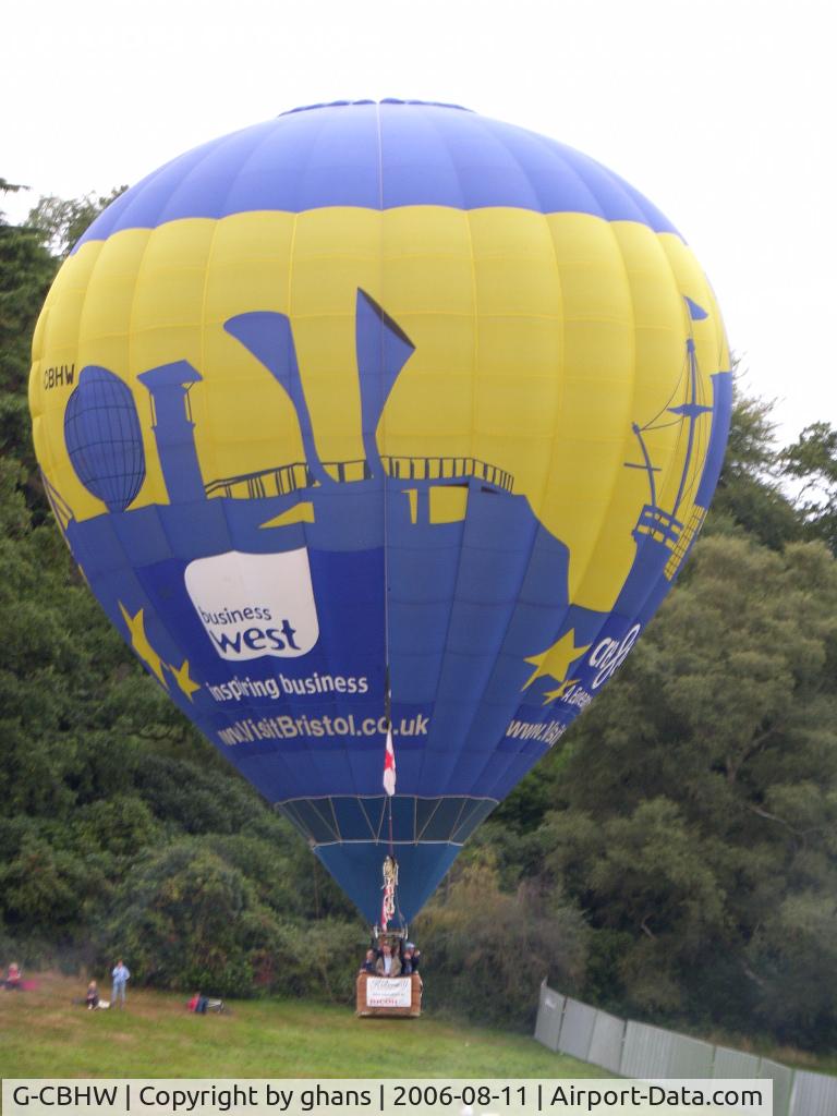 G-CBHW, 2002 Cameron Balloons Z-105 C/N 10217, Bristol 2006