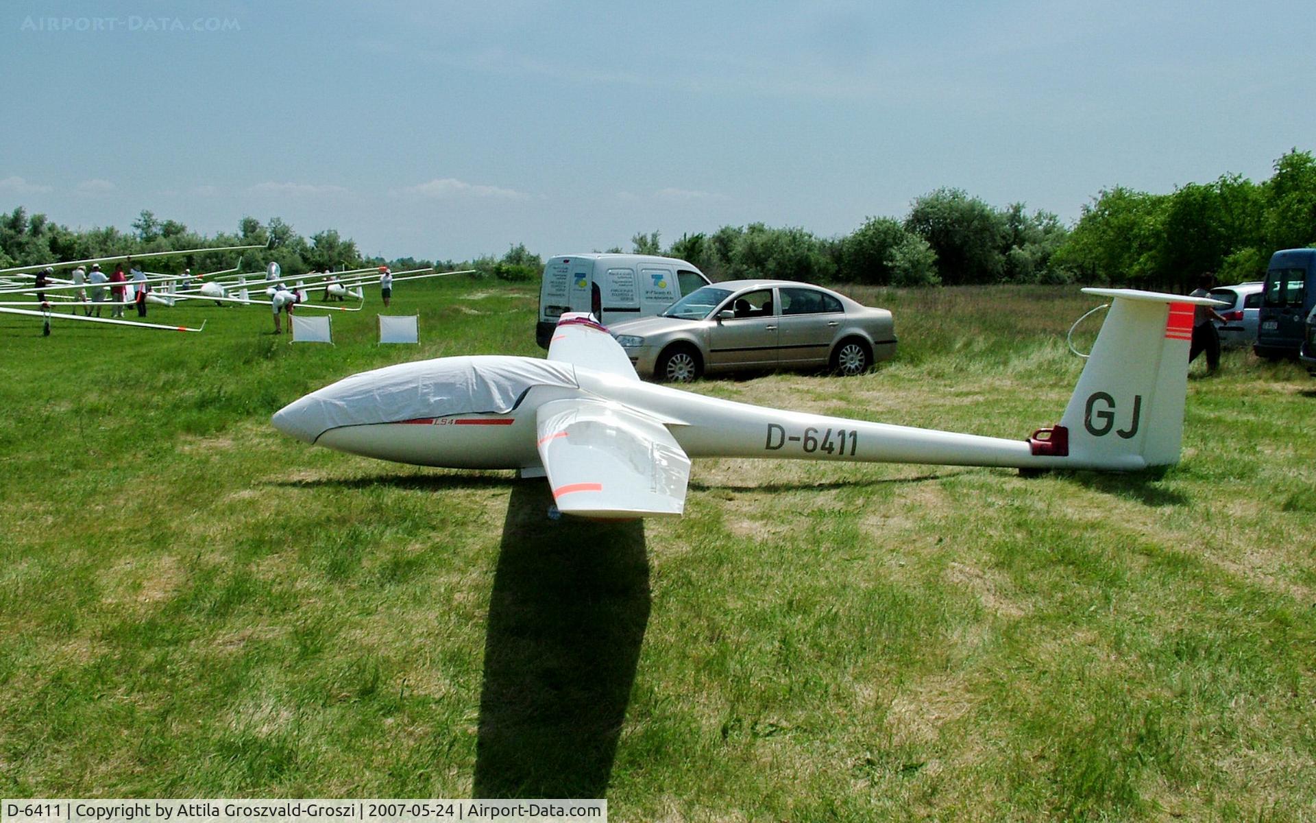 D-6411, 1982 Rolladen-Schneider LS-4 C/N 4173, Szatymaz Airfield - Hungary