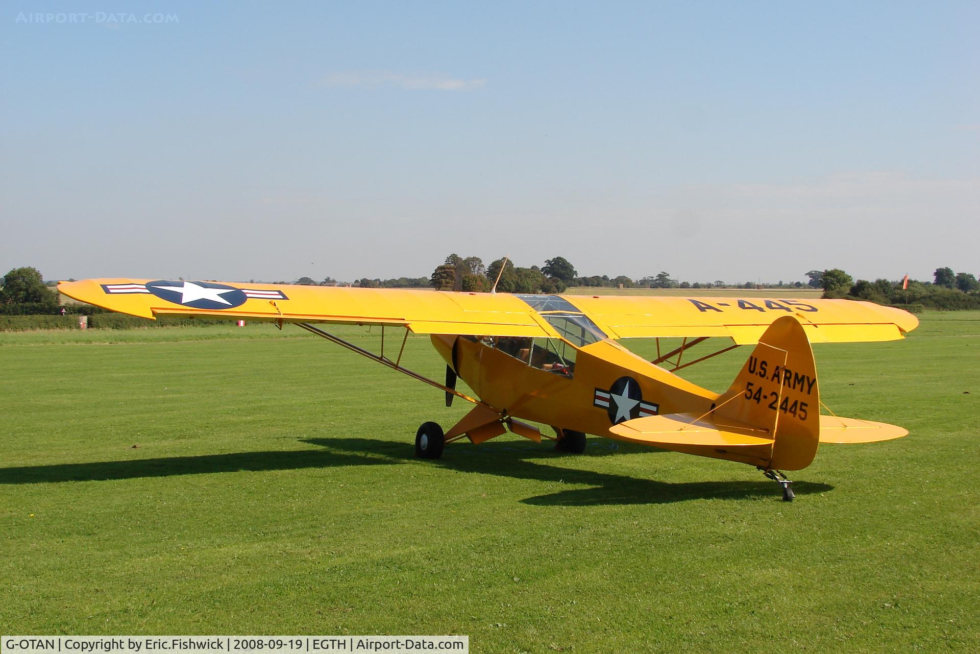 G-OTAN, 1954 Piper L-21B Super Cub (PA-18-135) C/N 18-3845, 1. G-OTAN visiting Shuttleworth (Old Warden) Aerodrome.