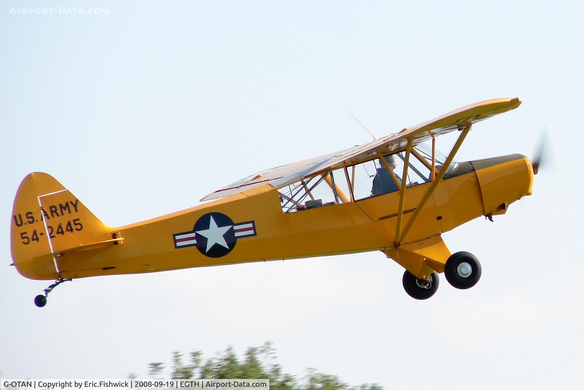 G-OTAN, 1954 Piper L-21B Super Cub (PA-18-135) C/N 18-3845, 3. G-OTAN departing Shuttleworth (Old Warden) Aerodrome.