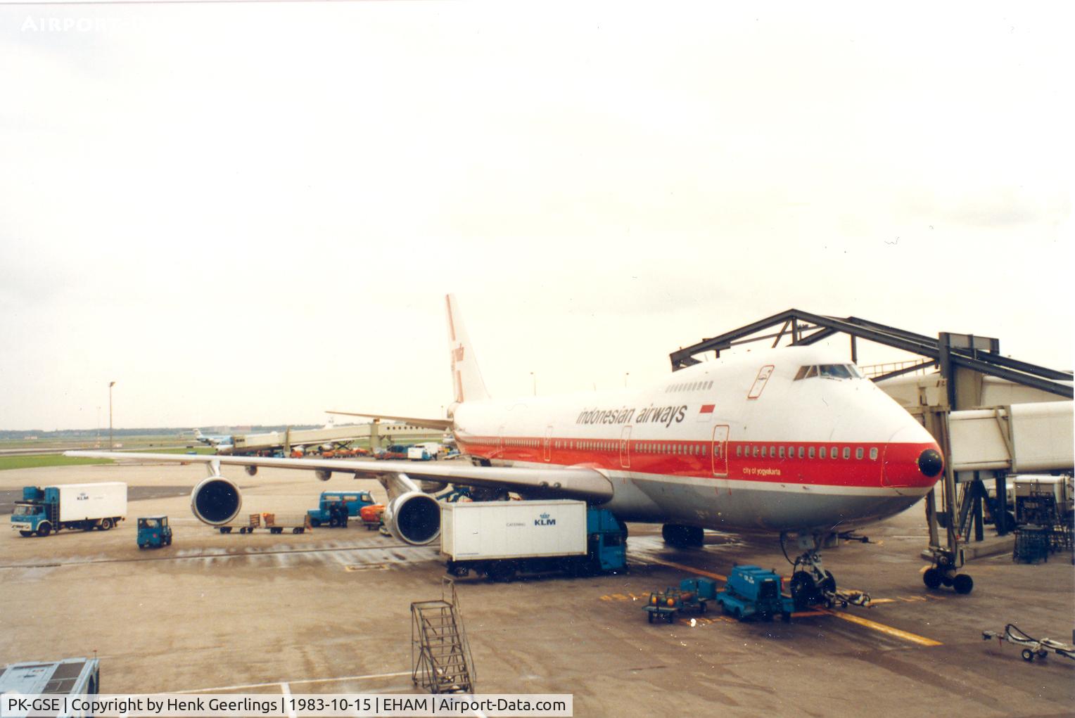PK-GSE, 1982 Boeing 747-2U3B C/N 22768, Garuda , B747 -200