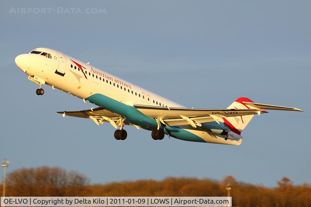 OE-LVO, 1993 Fokker 100 (F-28-0100) C/N 11460, TYR [VO] Austrian Arrows