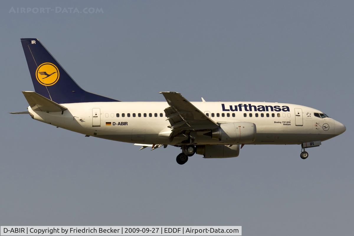 D-ABIR, 1991 Boeing 737-530 C/N 24941, on final runway 07R