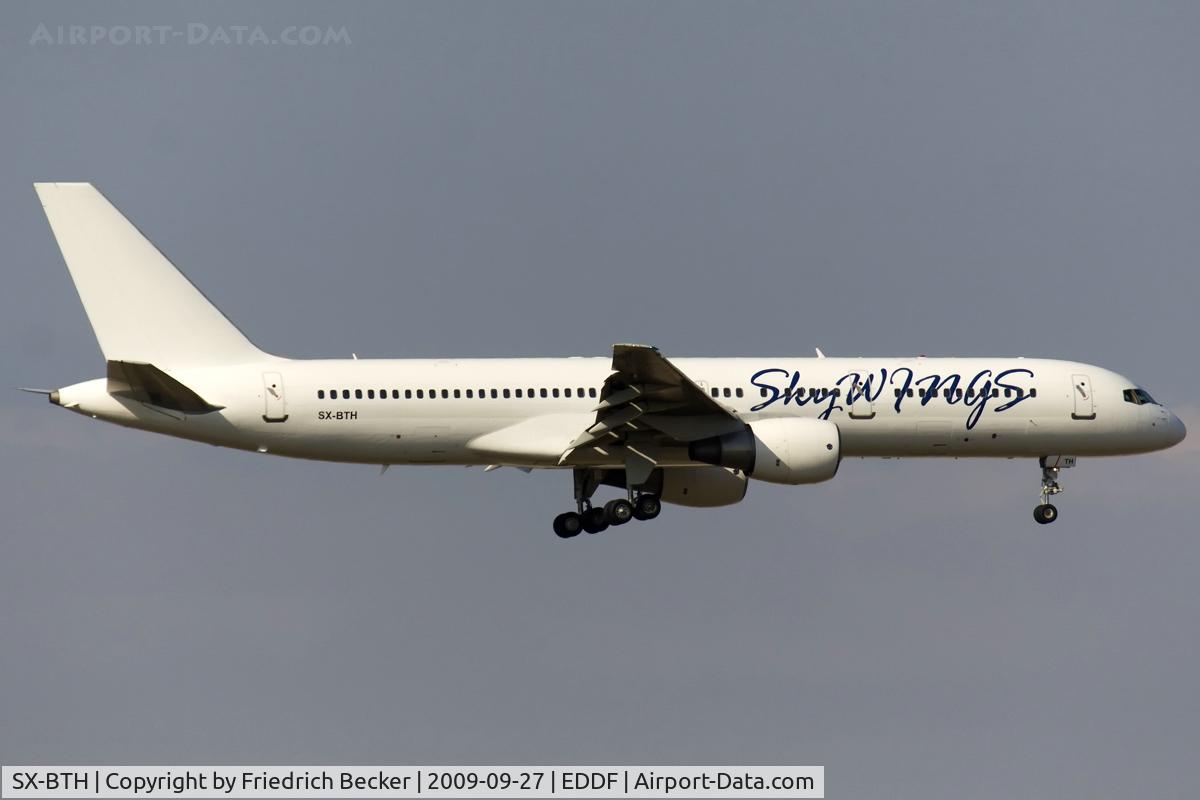 SX-BTH, 1993 Boeing 757-29J C/N 27204, on final runway 07R