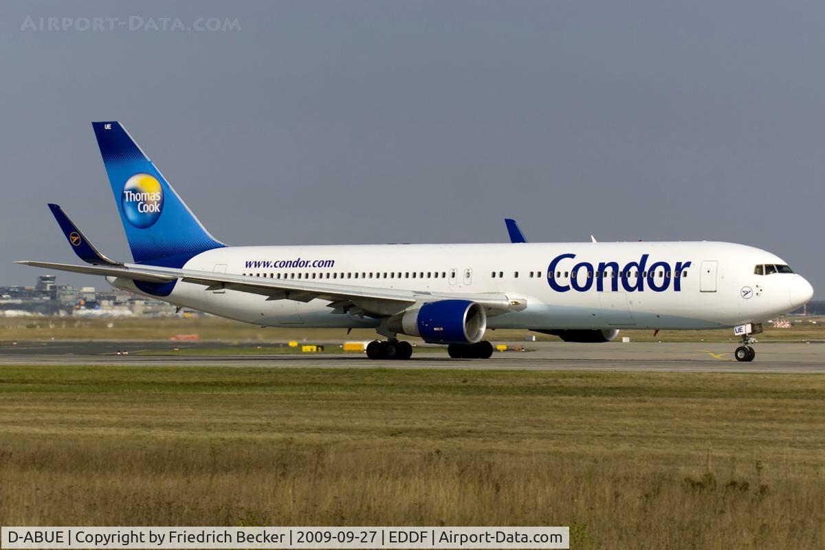 D-ABUE, 1993 Boeing 767-330/ER C/N 26984, departing via RW18W
