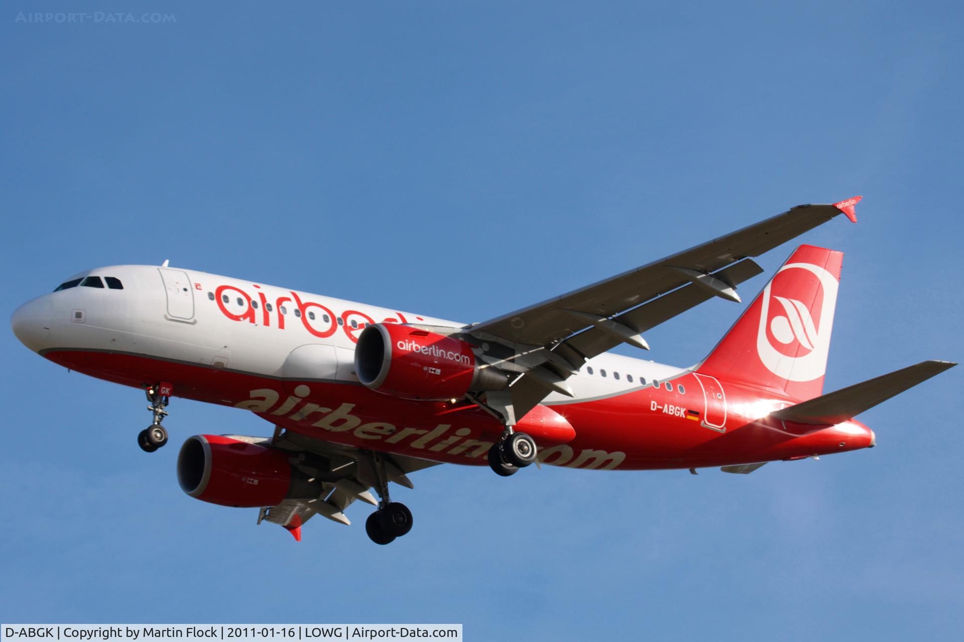D-ABGK, 2008 Airbus A319-112 C/N 3447, Air Berlin