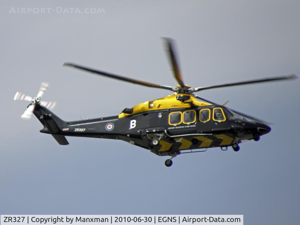 ZR327, 2009 AgustaWestland AW-139 C/N 31231, Taking several ILS approches to IOM