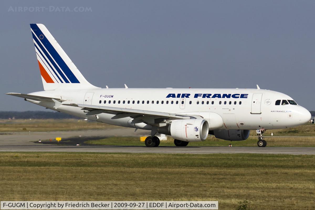 F-GUGM, 2006 Airbus A318-111 C/N 2750, departing via RW18W