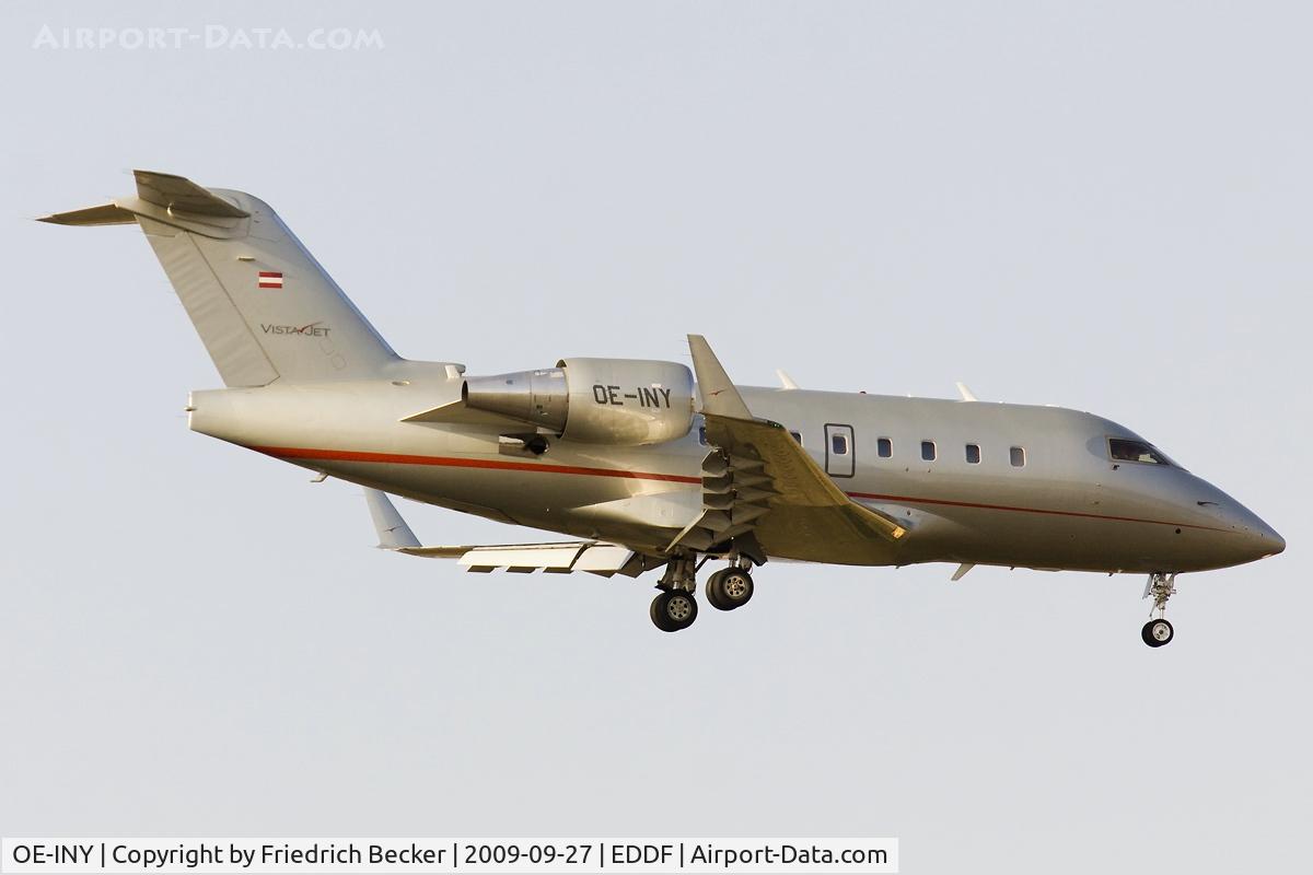 OE-INY, 2006 Bombardier Challenger 604 (CL-600-2B16) C/N 5644, on final RW07R
