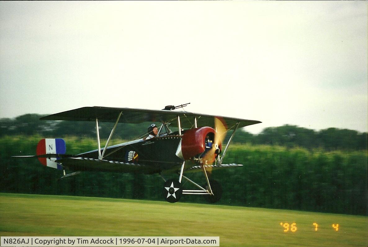 N826AJ, 1994 Nieuport 11 Bebe Replica C/N 00660, Nieuport 11