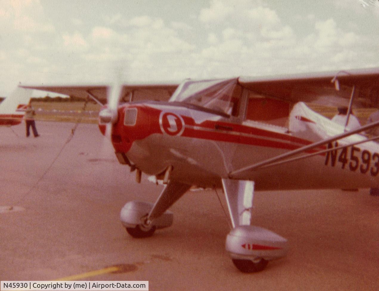 N45930, 1946 Luscombe 8A C/N 2457, Photo taken of my fathers Luscombe at (KFFZ) Falcon Field   Mesa, Arizona