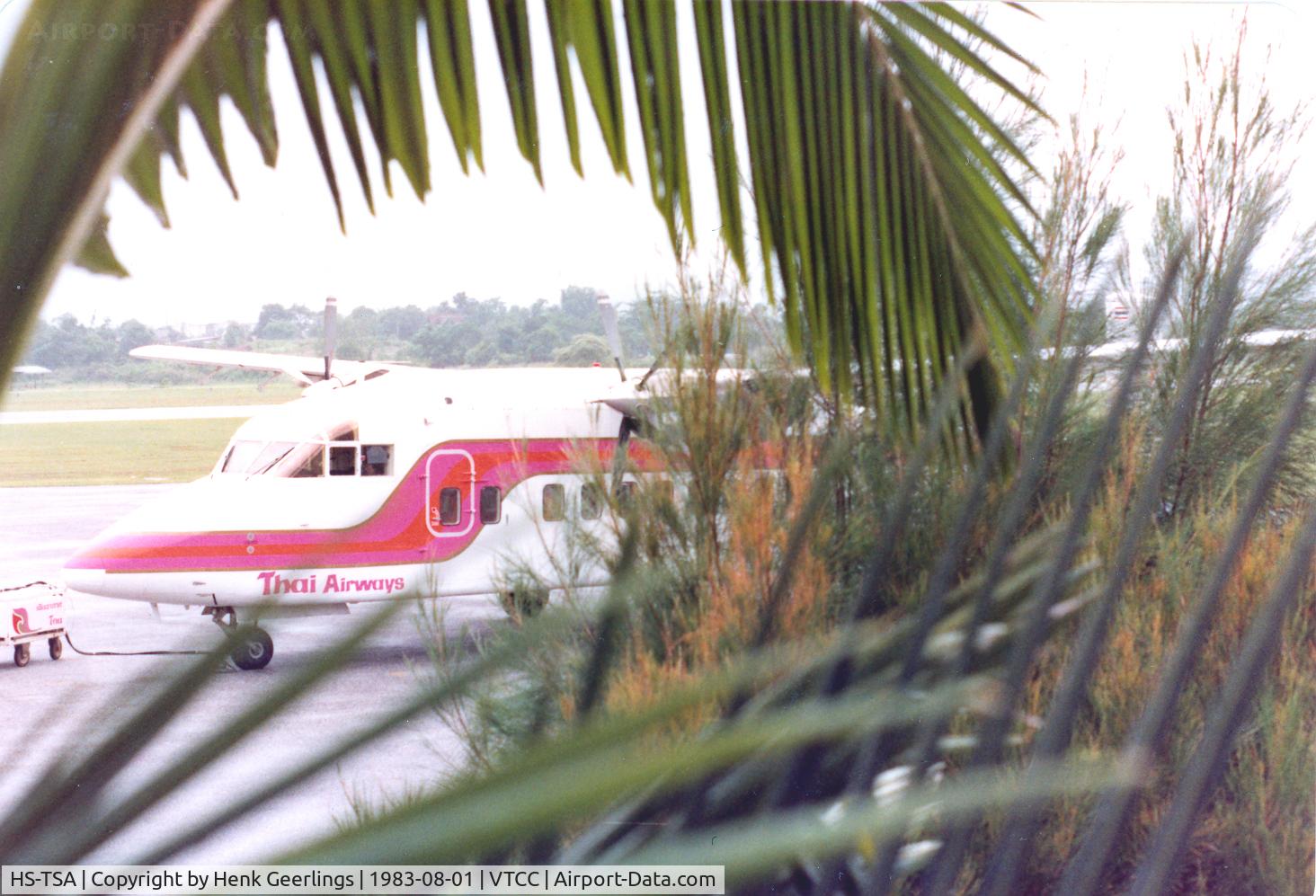 HS-TSA, 1982 Short 330-200 C/N SH.3085, Thai Airways , Chiang Mai , 1983