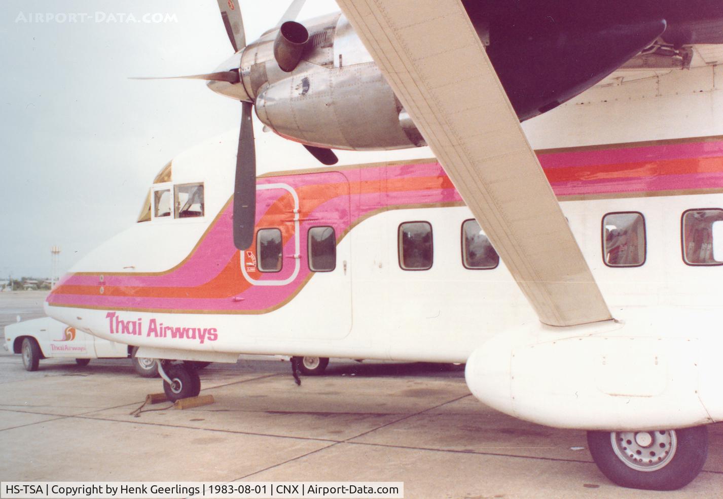 HS-TSA, 1982 Short 330-200 C/N SH.3085, Thai Airways , Short SD-330