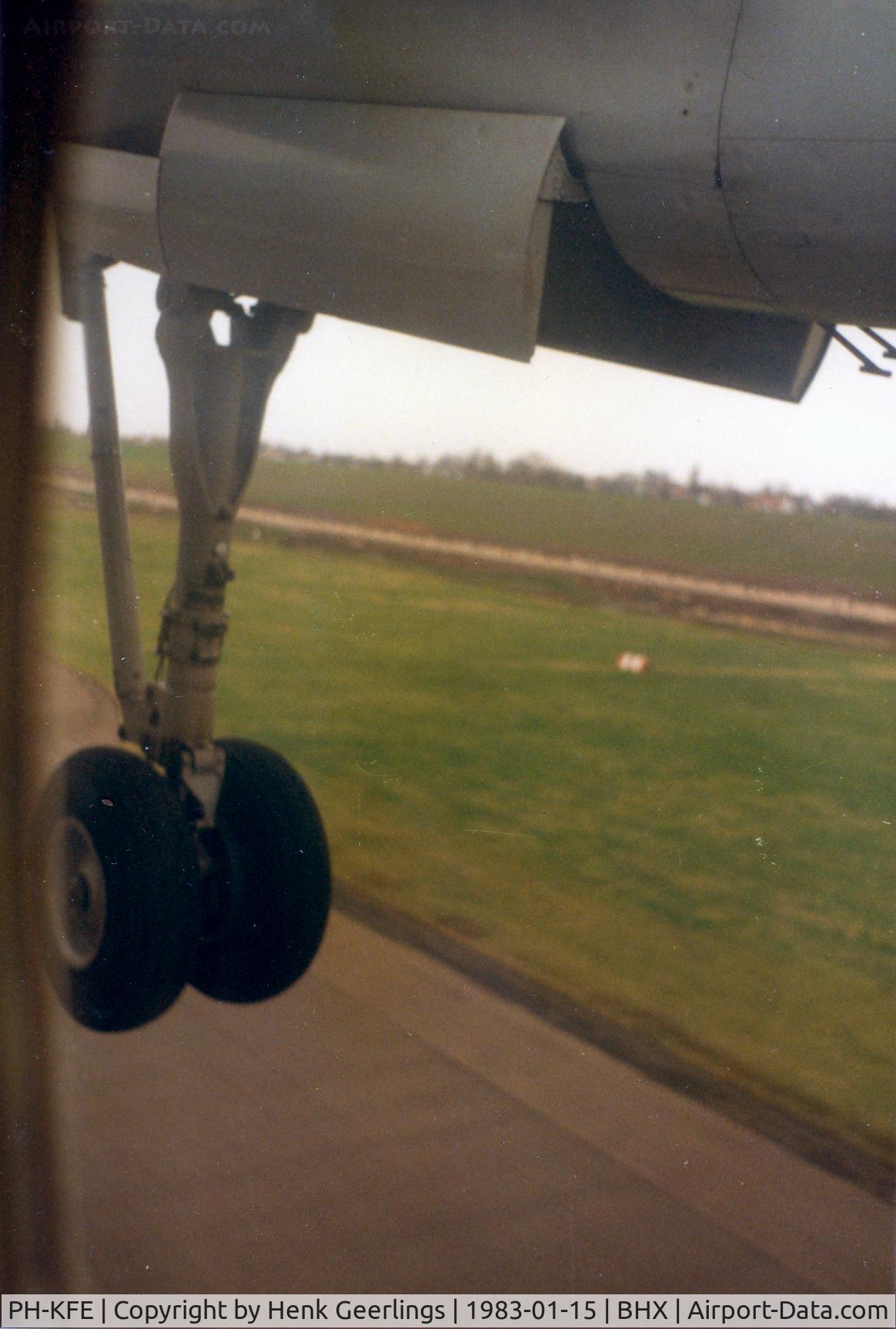 PH-KFE, 1968 Fokker F.27-600 Friendship C/N 10351, NLM CityHopper .Landing at Birmingham, Fokker F-27 Friendship