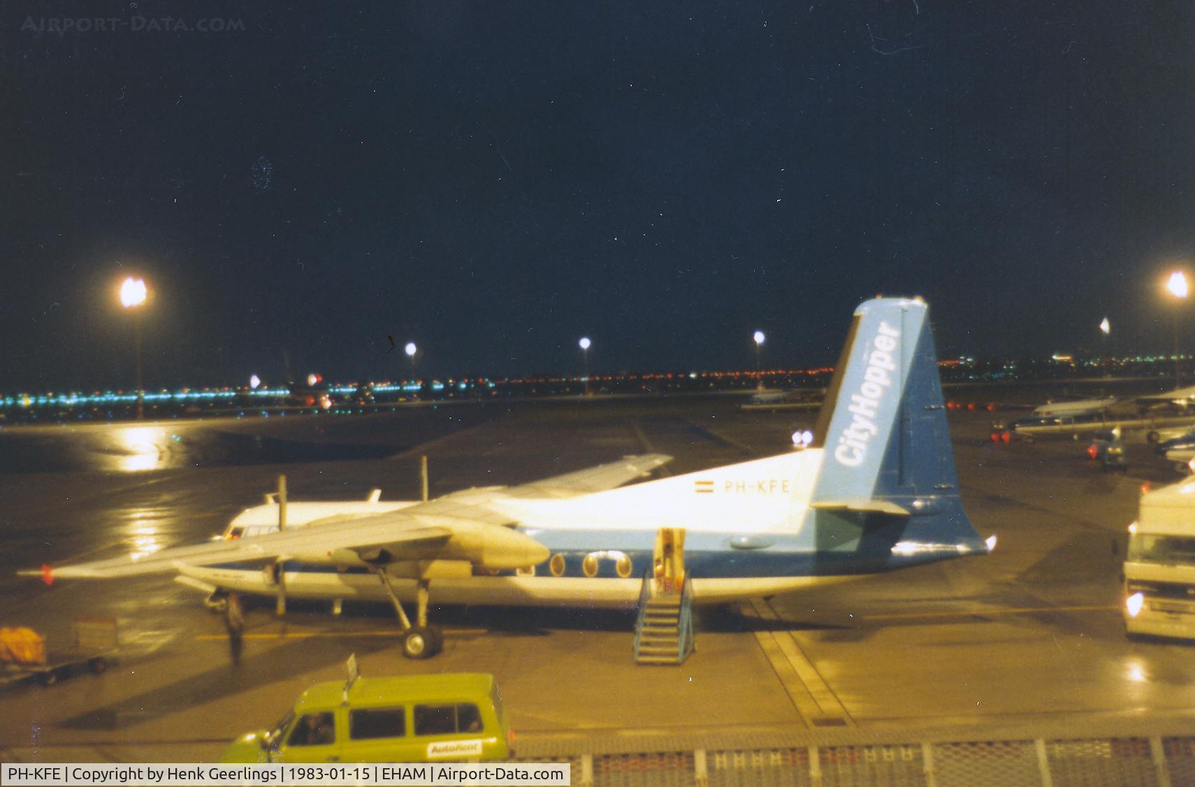 PH-KFE, 1968 Fokker F.27-600 Friendship C/N 10351, NLM CityHopper at Schiphol