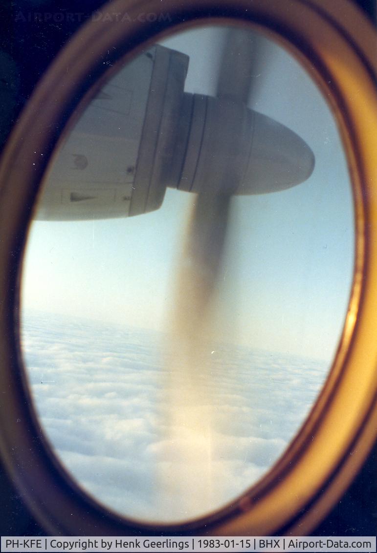 PH-KFE, 1968 Fokker F.27-600 Friendship C/N 10351, NLM CityHopper. Approach to BHX