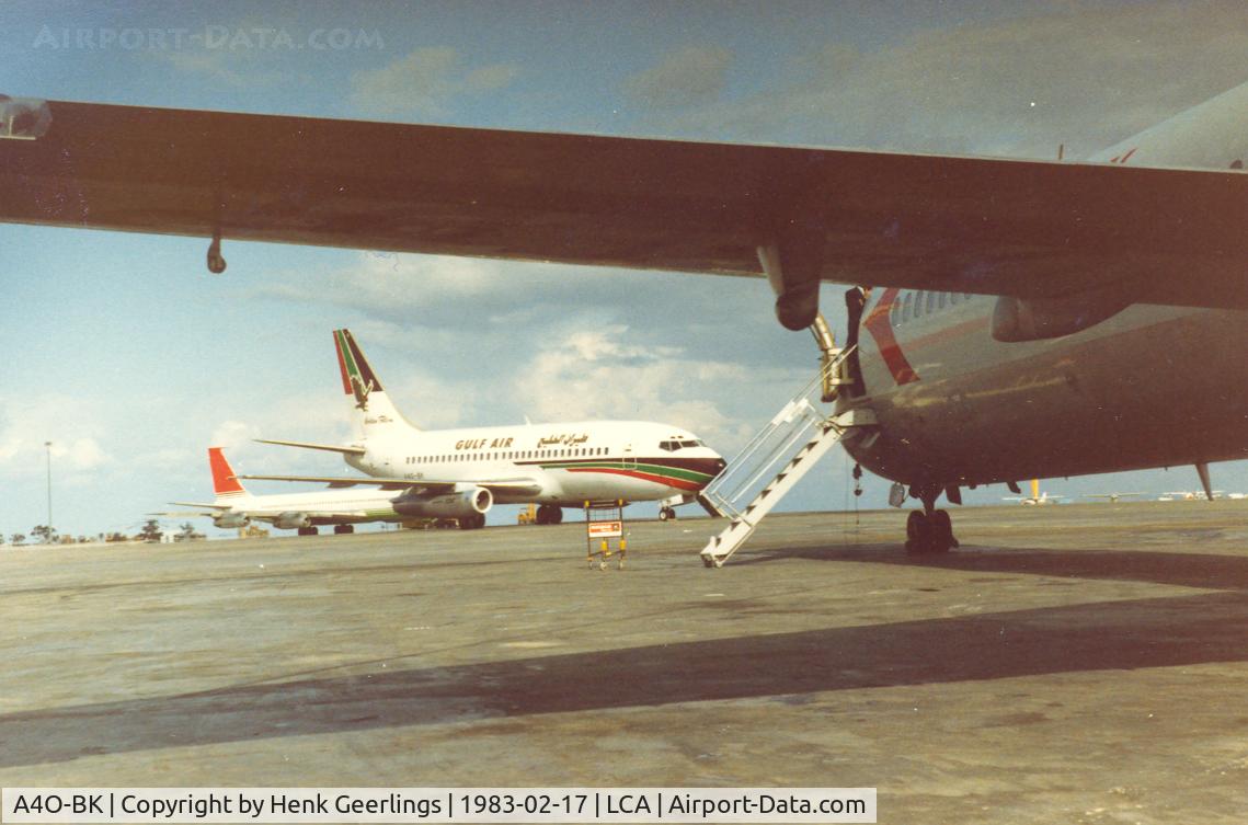 A4O-BK, 1979 Boeing 737-2P6 C/N 21734, Gulf Air at Larnaca 1983