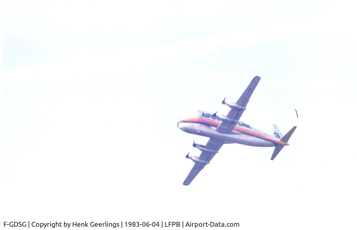 F-GDSG, Aero Spacelines 377SGT-F Super Guppy Turbine C/N 0003, Aero Spacelines , Super Guppy , Le Bourget Air Show  1983