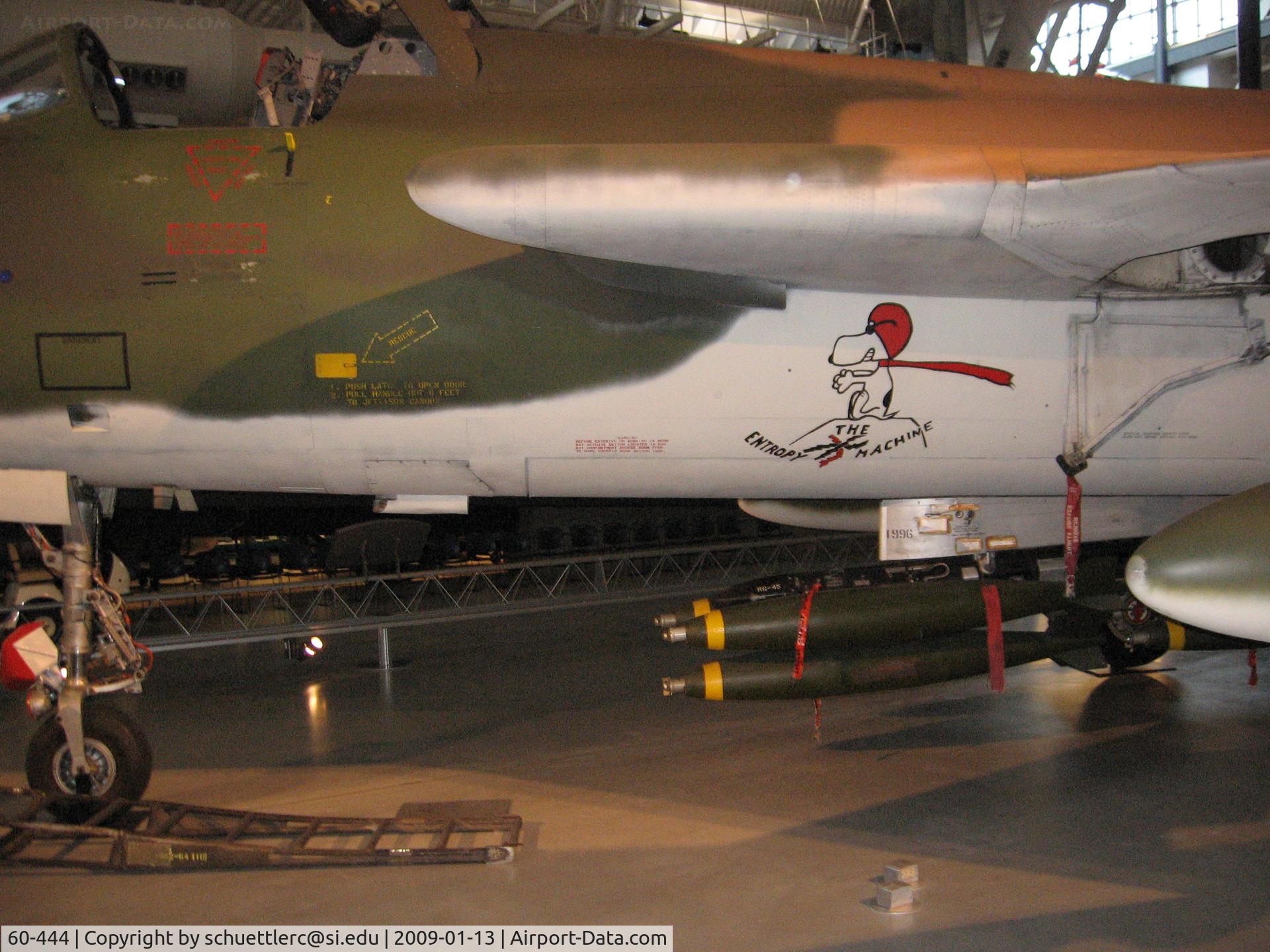 60-444, 1960 Republic F-105D Thunderchief C/N D133, redo of nose art