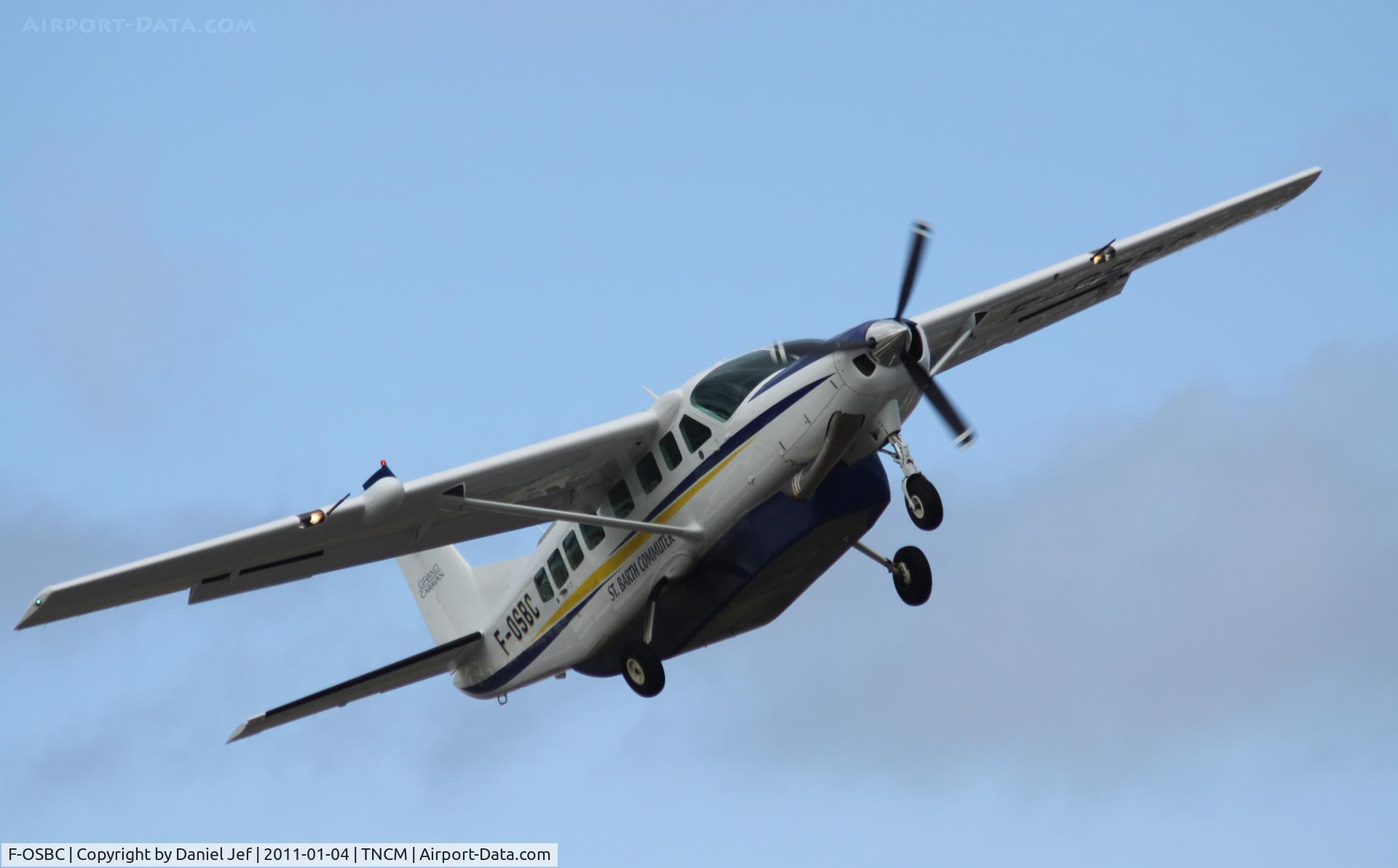 F-OSBC, 2010 Cessna 208B Grand Caravan C/N 208B2188, F-OSBC departing TNCM
