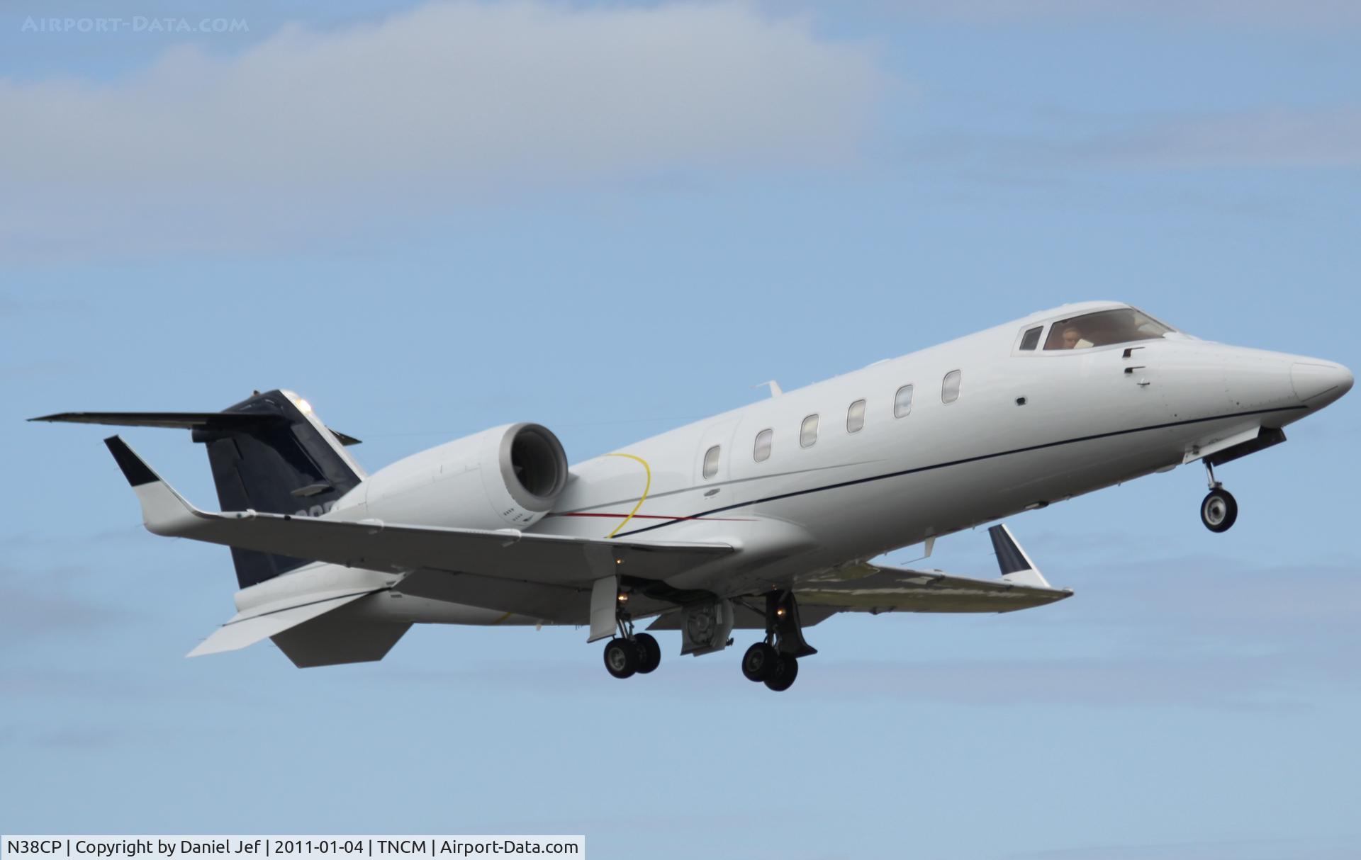 N38CP, 1997 Learjet Inc 60 C/N 108, N38CP departing TNCM