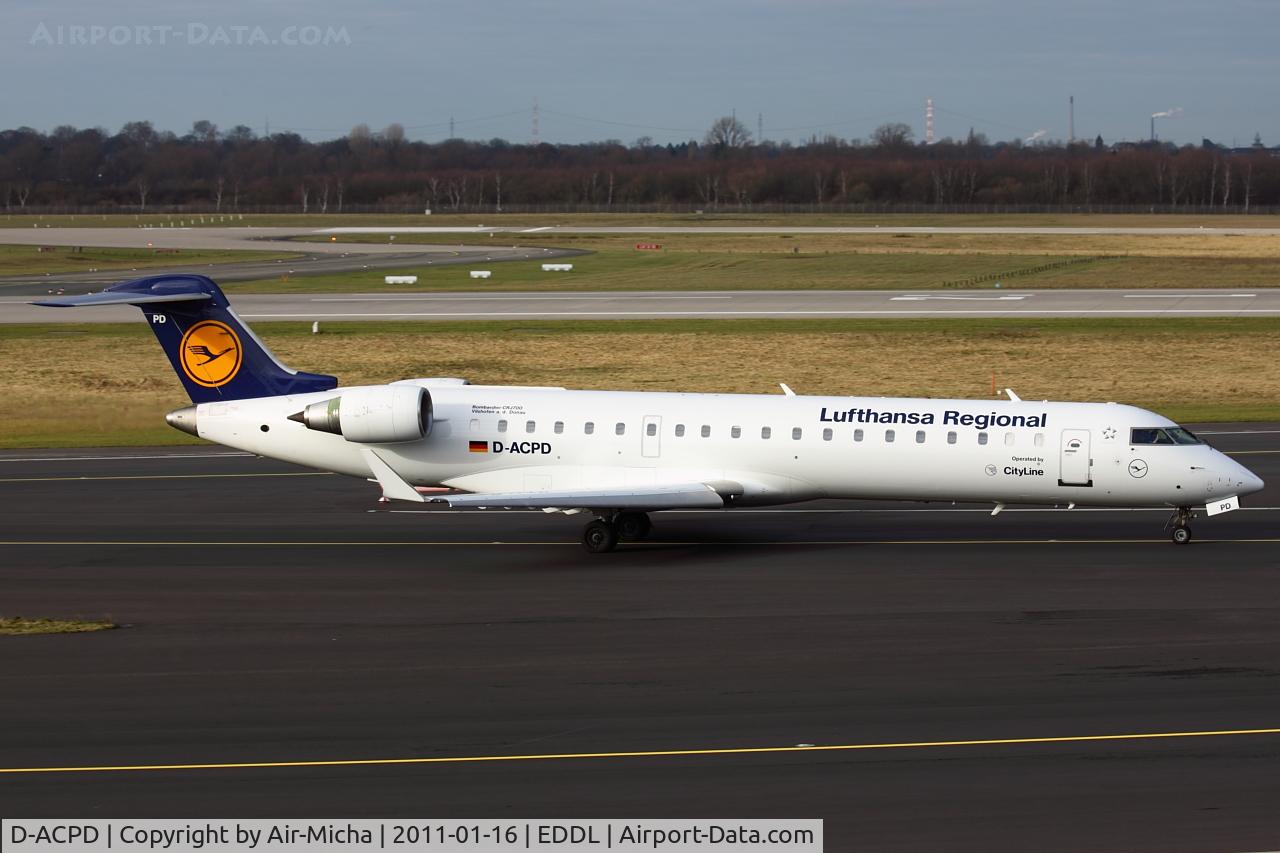 D-ACPD, 2001 Canadair CRJ-701ER (CL-600-2C10) Regional Jet C/N 10015, Lufthansa CityLine