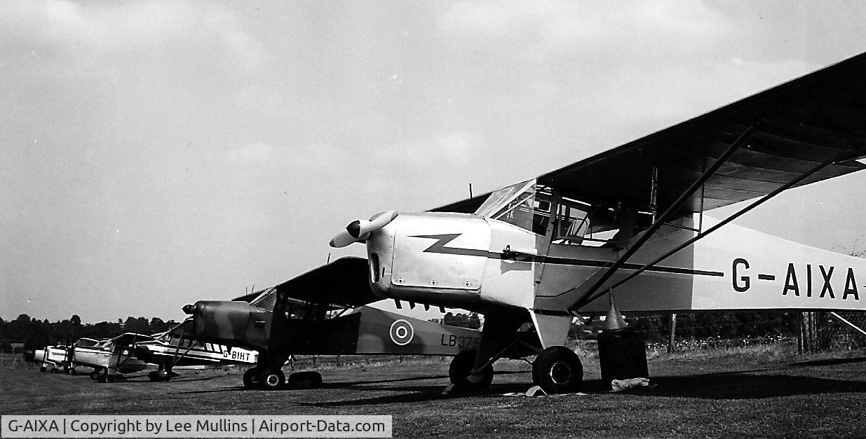 G-AIXA, 1942 Taylorcraft Auster 1 C/N 134, G-AIXA at Castle Mill airfield, Bedford, when owned by Maureen & Alan Copse.