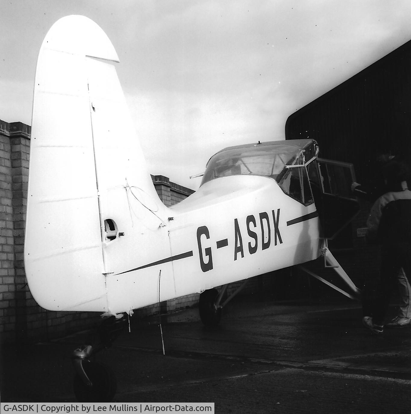 G-ASDK, 1962 Beagle A-61 Terrier 2 C/N B.702, G-ASDK at Shefford, Beds where it was re-built in the 1980's by Lee Mullins.