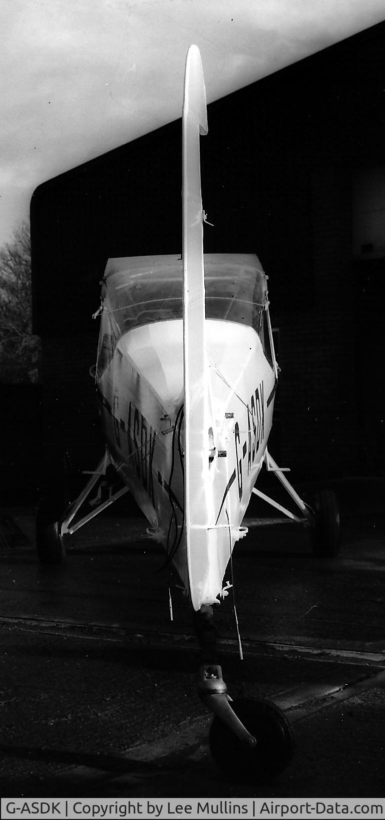 G-ASDK, 1962 Beagle A-61 Terrier 2 C/N B.702, Photographed outside A.F.A.C.'s unit at Shefford, Beds after painting.