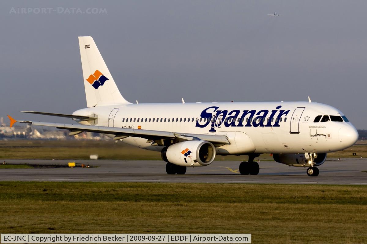 EC-JNC, 2005 Airbus A320-232 C/N 2589, departing via RW18W