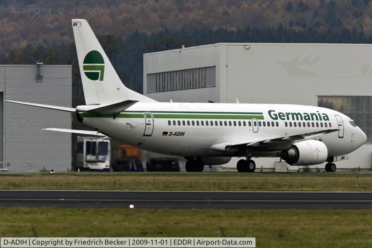 D-ADIH, 1988 Boeing 737-3Y0 C/N 23921, taxying to the gate