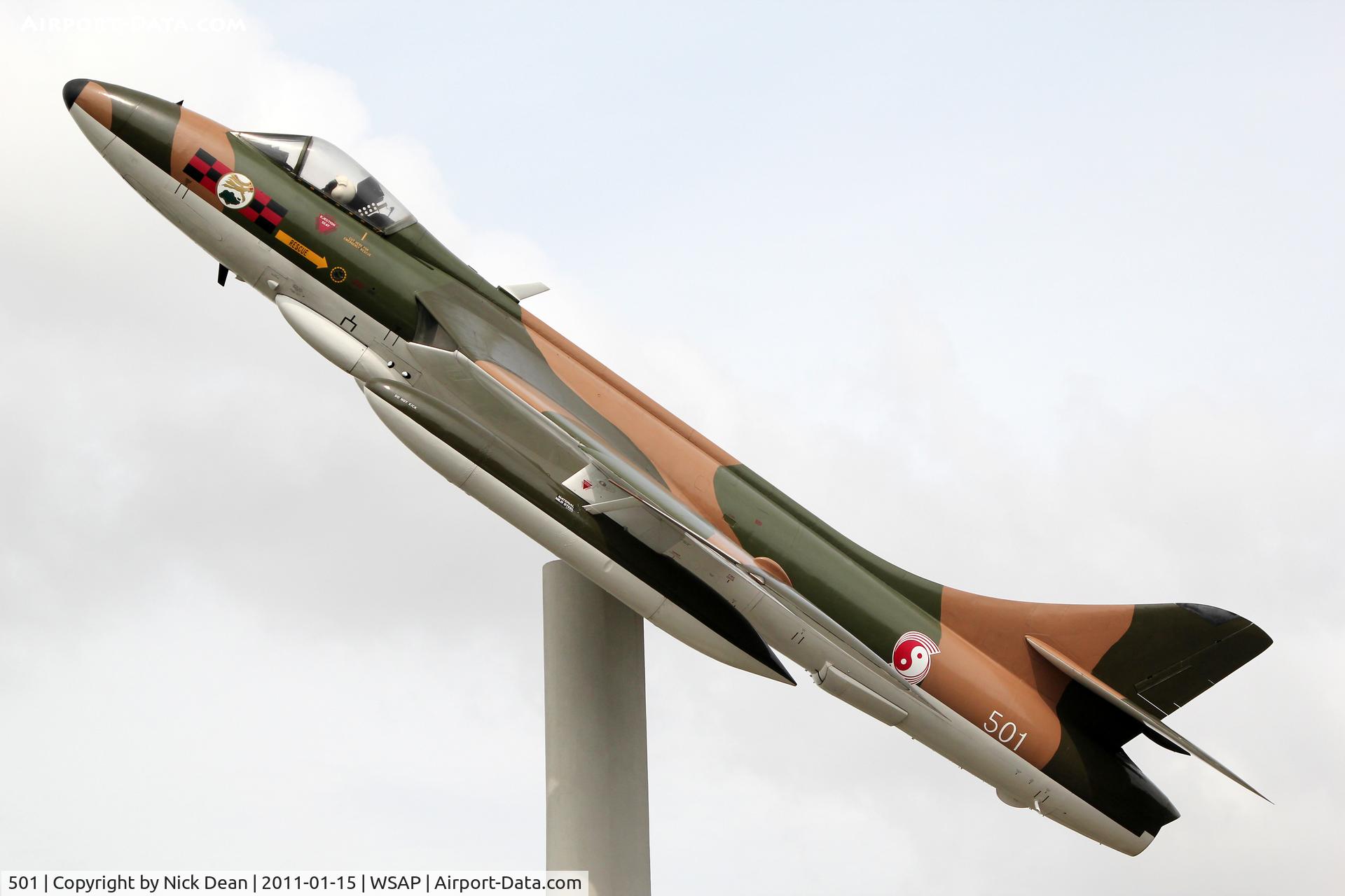 501, 1956 Hawker Hunter FGA.74 C/N 41H/679996, WSAP Republic of Singapore Air Force Museum