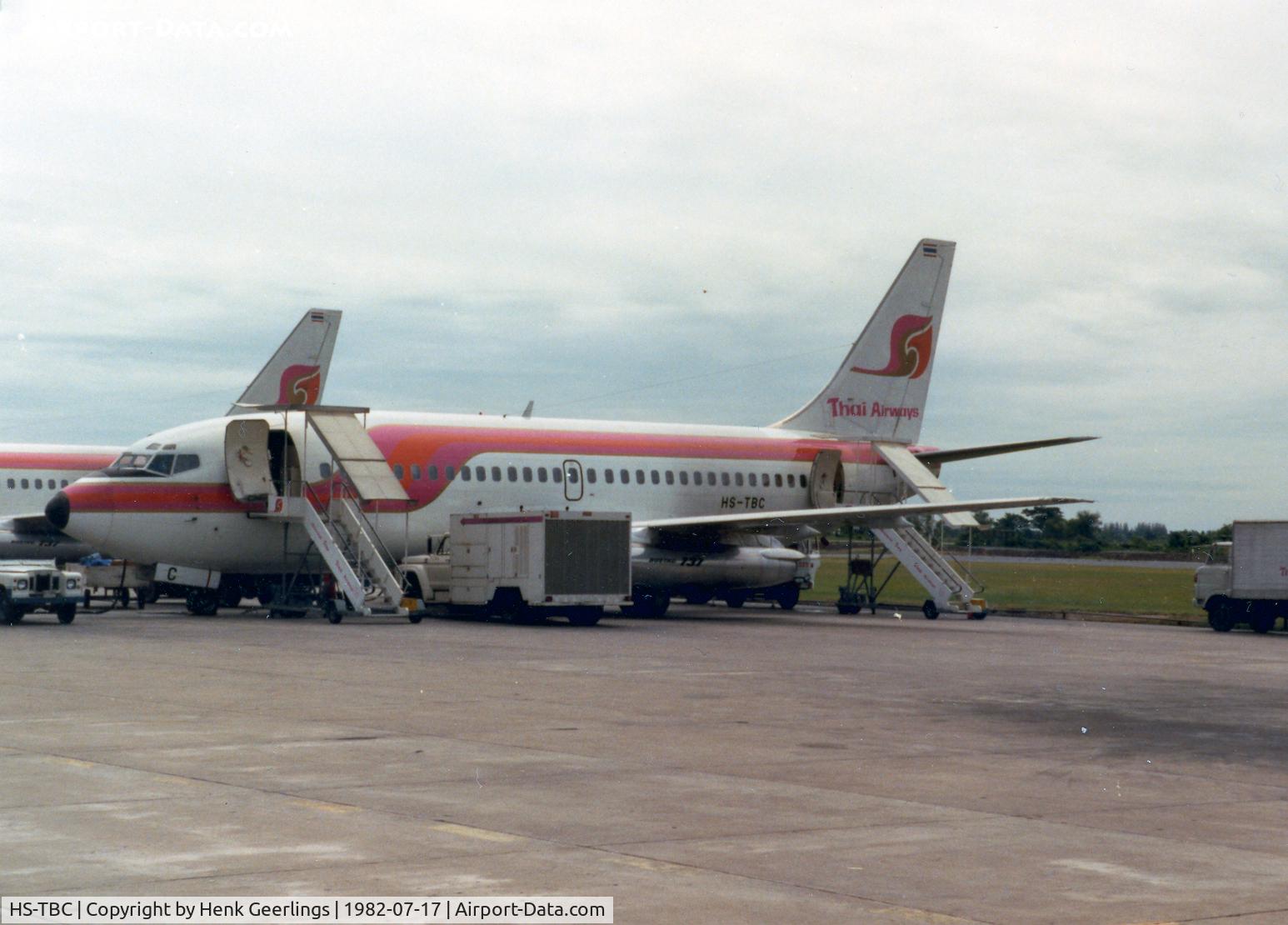 HS-TBC, 1980 Boeing 737-2P5(A) C/N 22267, Thai Airways ,B737 , 1982

Don Muang Airport