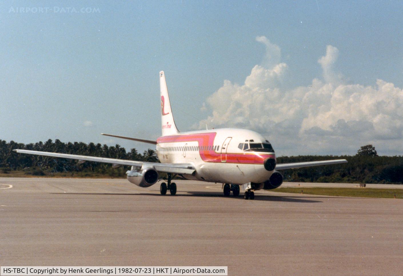HS-TBC, 1980 Boeing 737-2P5(A) C/N 22267, Thai Airways