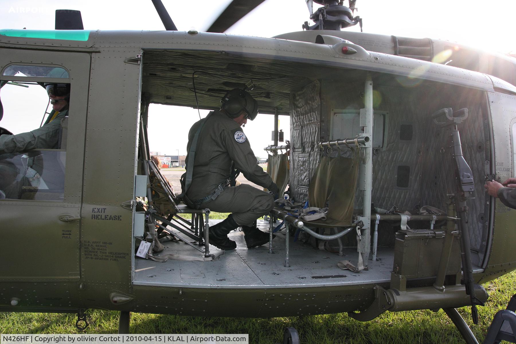 N426HF, 1970 Bell UH-1H-BF Iroquois C/N 12731, thanks to the crew for a very nice experience !