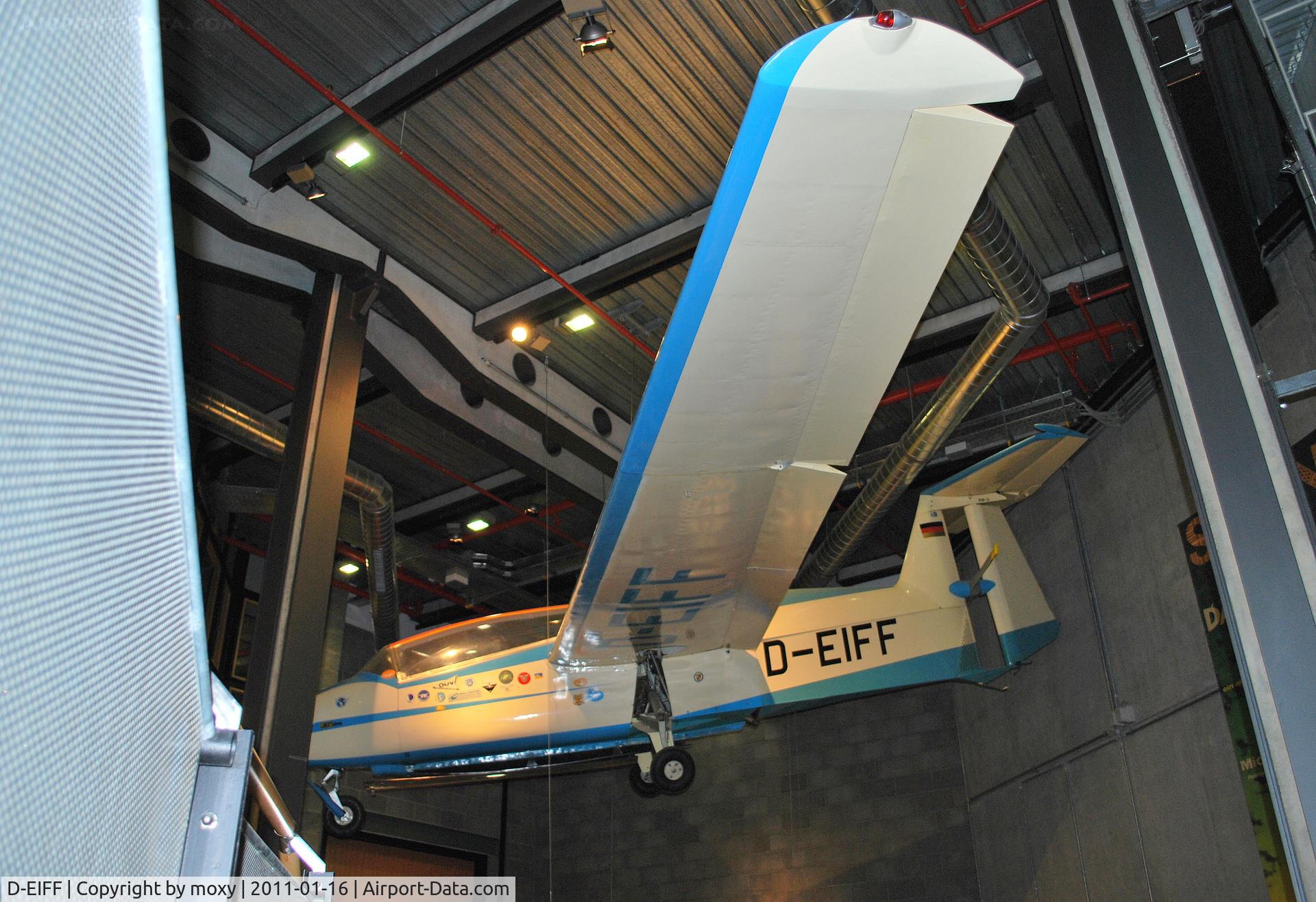 D-EIFF, 1959 Rhein Flugzeugbau RW3-P75 Multoplan C/N 009, Rhein-Flugzeugbau RW3-P75 Multoplan at the very excellent Deutsches Technikmuseum, Berlin. 75 hp Porsche 678/4 pusher engine.