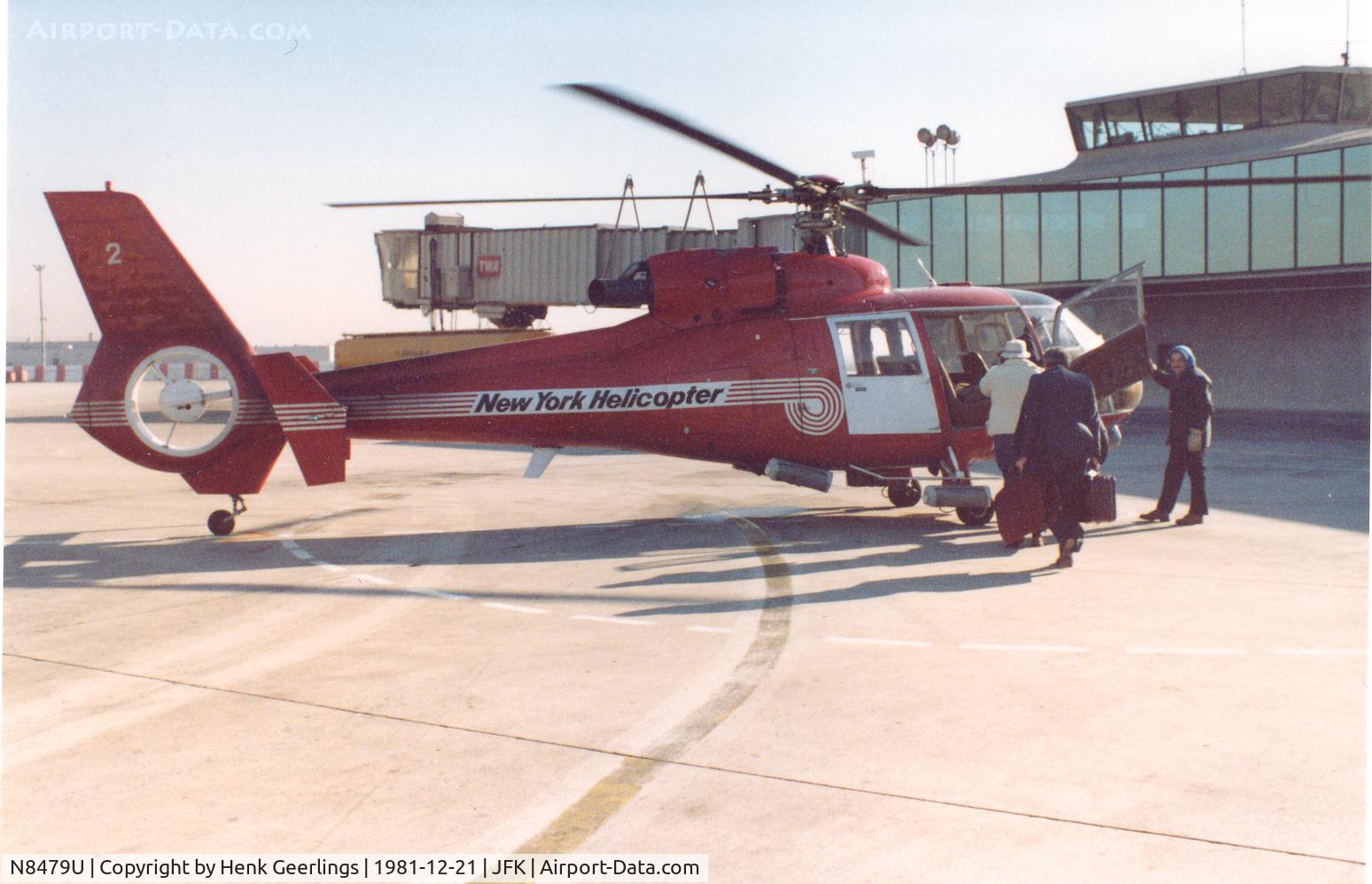 N8479U, Aerospatiale SA-360C Dauphin C/N 1023, New York Helicopter , Dec '81