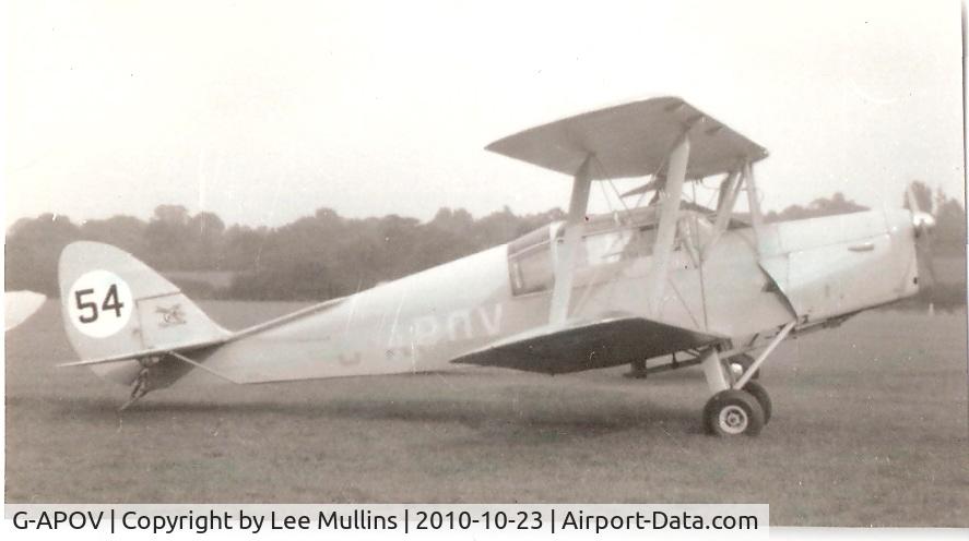 G-APOV, 1960 Thruxton Jackaroo C/N 83012, Jackaroo G-APOV operated by the Tiger Club at Redhill in the early 1960's