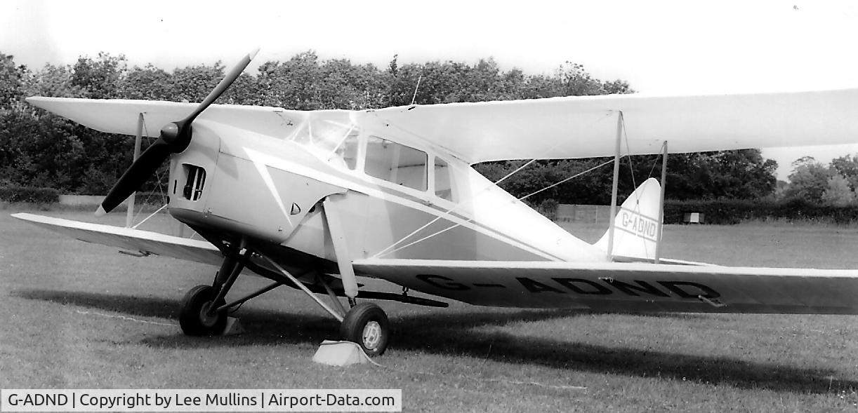 G-ADND, 1936 De Havilland DH.87B Hornet Moth C/N 8097, G-ADND at Old Warden.