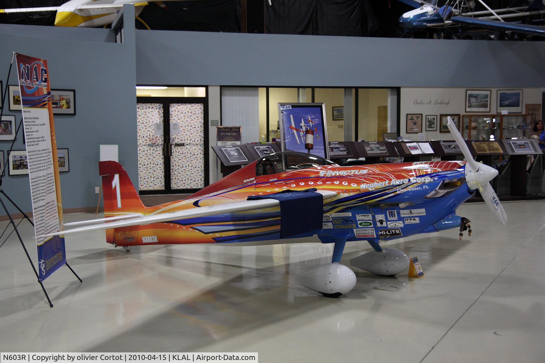 N603R, 1976 Cassutt IIIM C/N 1-CR, Now in a museum in florida...
