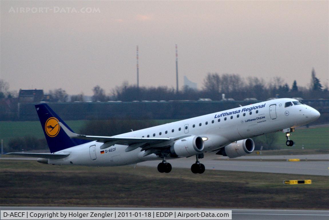 D-AECF, 2010 Embraer 190LR (ERJ-190-100LR) C/N 19000359, Up and away to FRA.